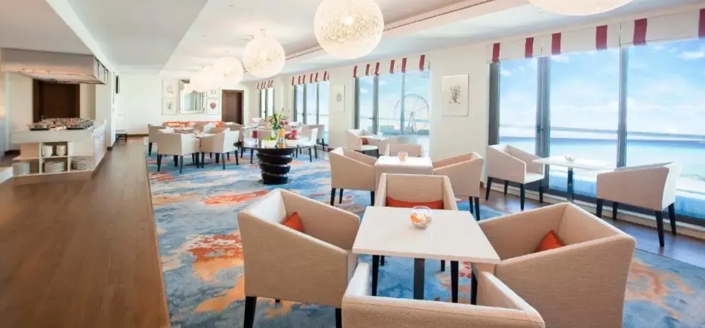 Coral Lounge view of JA Ocean View Hotel Jumeirah Beach Dubai
